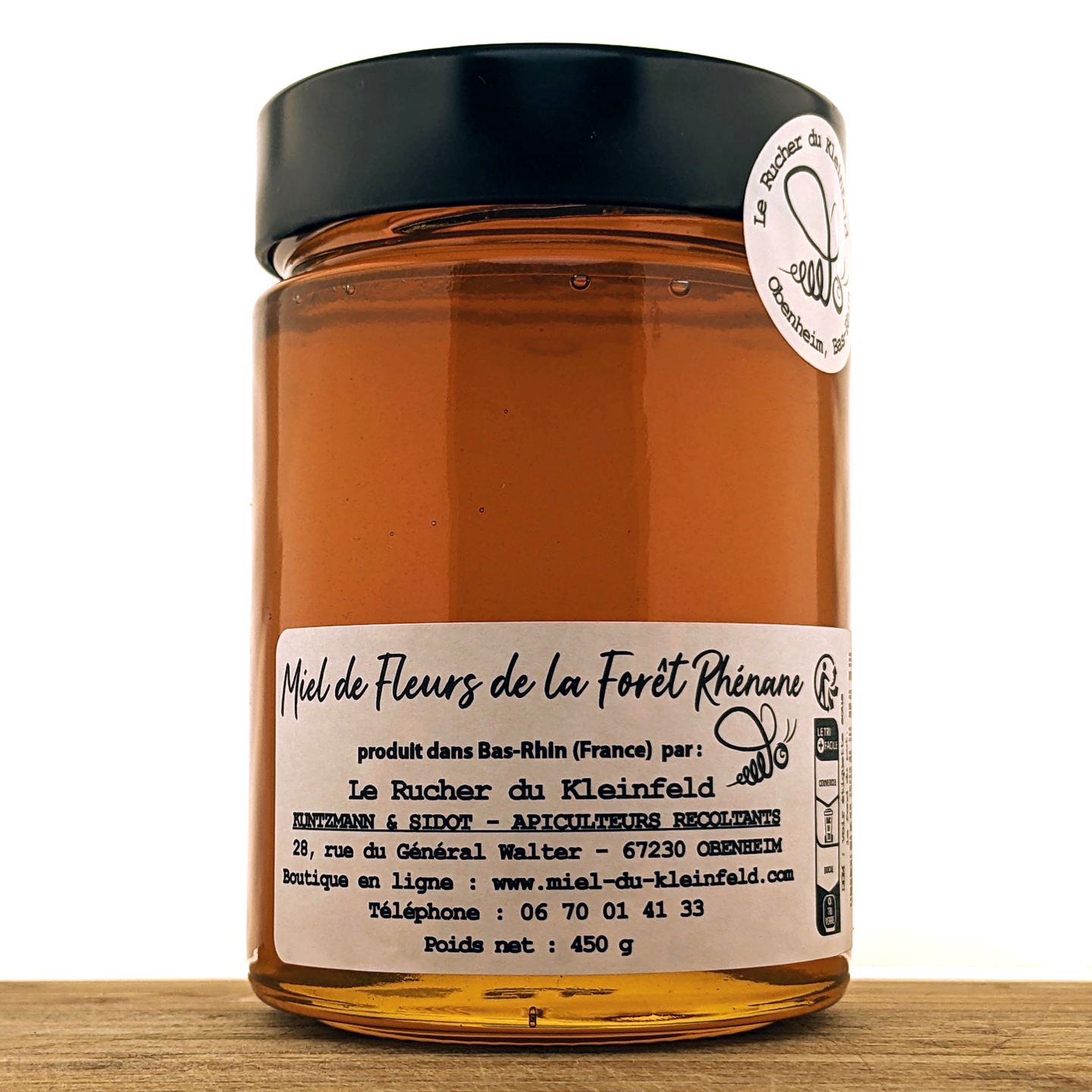 Miel artisanal de Fleurs de la Forêt Rhénane 450 g